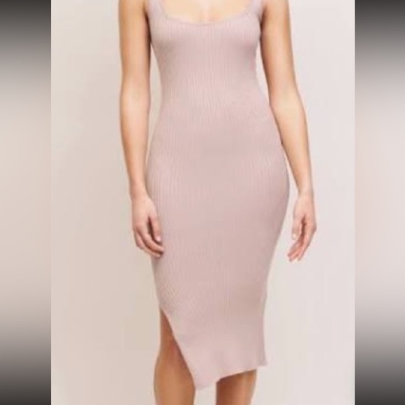Dynamite small bodycon square neck dress. Nude colour, never worn. - Picture 5 of 5